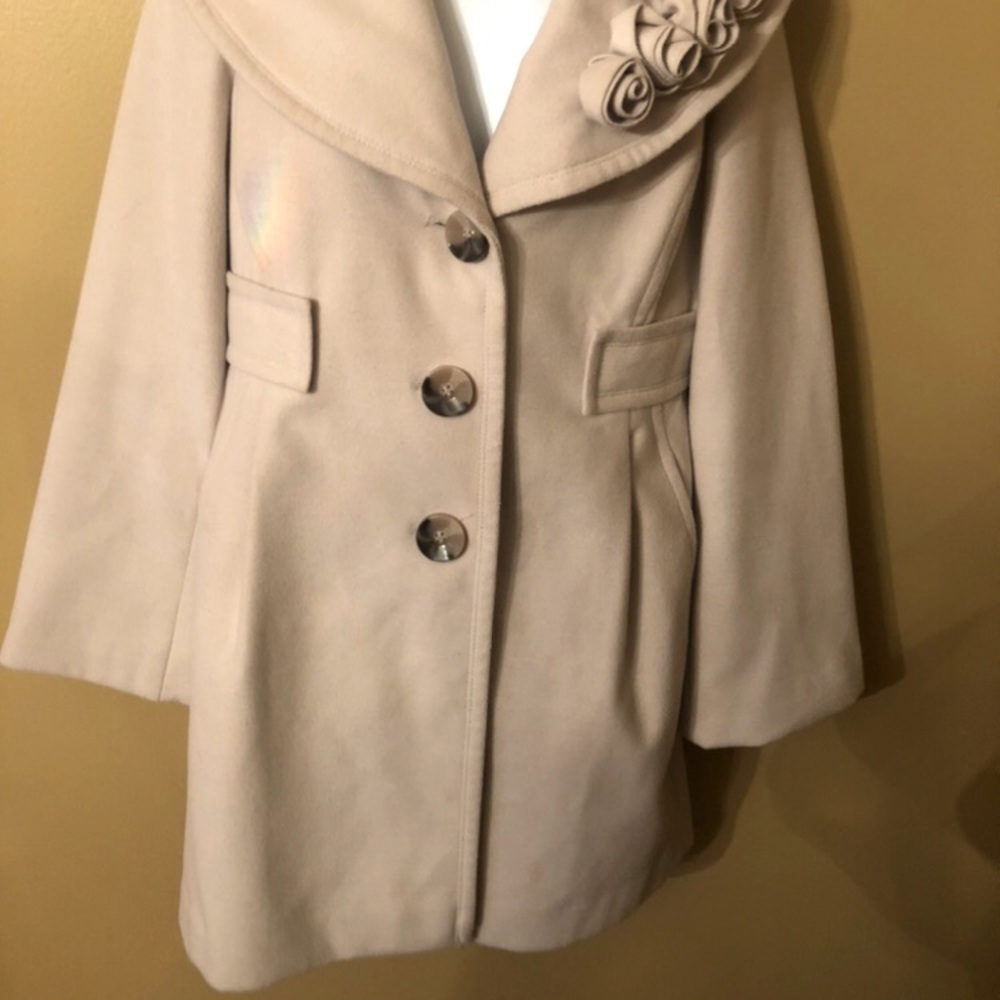 Jessica Simpson cream coat Medium